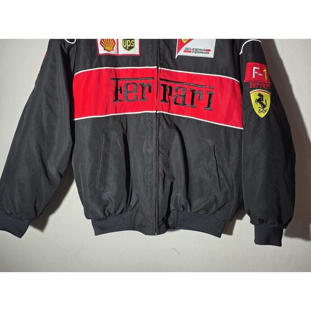 Vintage Ferrari Formula 1 Racing Bomber Jacket, Size Medium - Picture 4 of 8